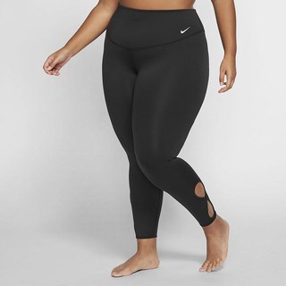 Colanti Nike Yoga 7/8 (Plus Size) Dama Negrii Albi | YVWM-08637